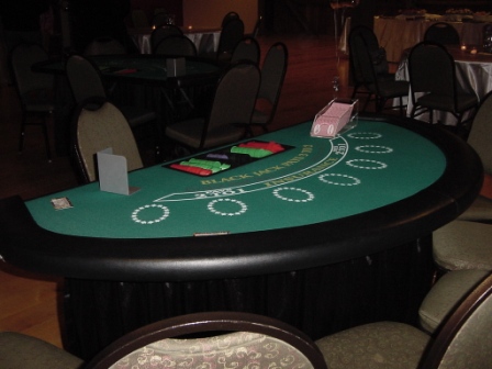 We have a wide selection of casino games for your fundraiser, birthday party, new years eve party or corporate event.  We bring all equipment to your event including our professional dealers.  Call for a quote.